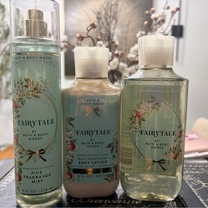 Bath & Body Works Fairytale Body Wash Set - Green and Cream